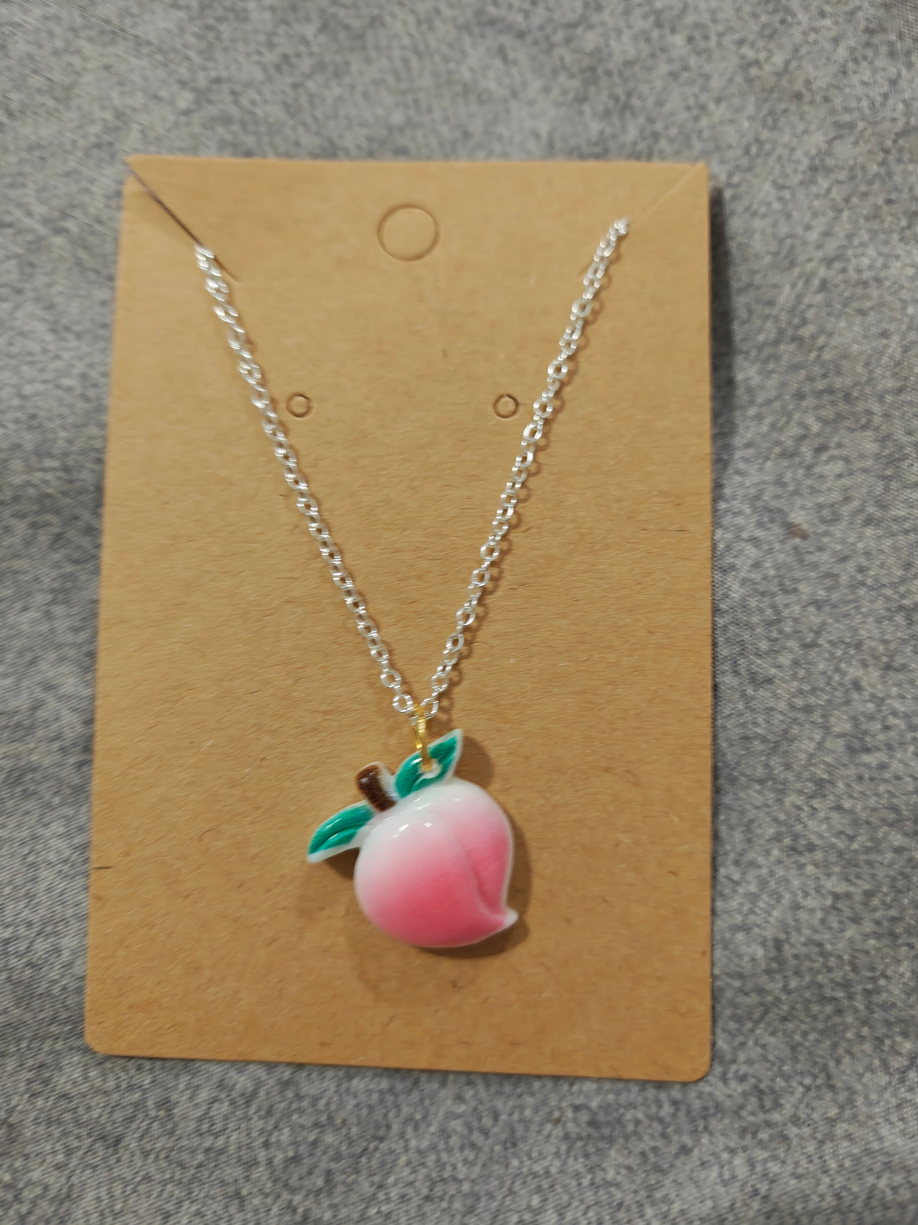 Peach necklace